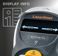 LASERLINER MultiFinder Pro Universelles Ortungsgerät für Holz, Metall, Kupfer, Eisen und spannungsführenden Leitungen 080.966A