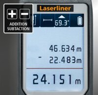 LASERLINER LaserRange-Master Gi7 Pro Laser-Entfernungsmesser mit grüner Lasertechnologie, Winkelfunktion und Digital Connection-Schnittstelle 080.837A