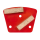 PROFITECH Schleifplatte mit 2 Segmenten - Beton M6 x 3 NL - Masse: 40x10x10 mm - rot für Bodenschleifmaschine 892482