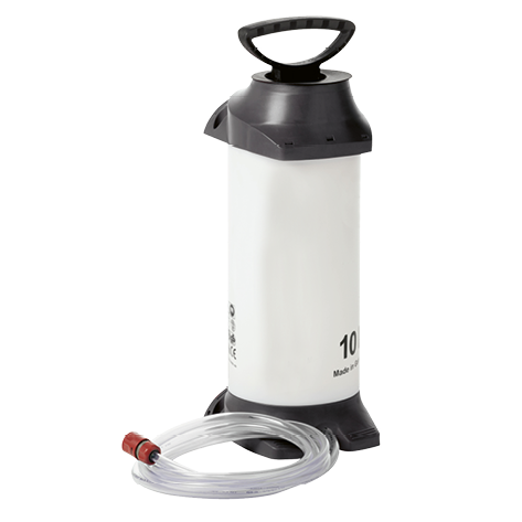 PROFITECH Druckwasserbehälter (10Ltr.), Manometer mit 2,5 m Schlauch + Steckkupplung 898552