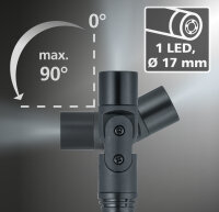 LASERLINER VideoFlex G4 Vario 17mm , 1,5mProfessionelles Videoinspektionssystem mit stufenweise verstellbarem Schwenkbereich 082.247A