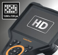 LASERLINER VideoFlex HD Micro 3,9 mm; 2 m, FibreGlassProfessionelles und hochauflösendes Videoinspektionssystem – Geeignet für sehr kleine Öffnungen 082.281A
