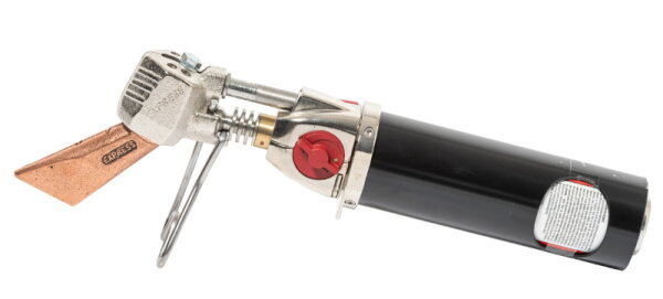 PERKEO Propan-Butan-PIEZO-Weichlötkolben m.235 g-Cu.St.auf Kartuschenbasis - 792/02