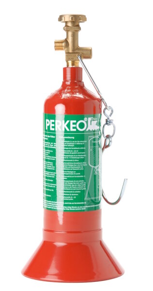 PERKEO Propan-Montageflasche f. 0,425 kg Füllung mit Fuß - 795/01/1/T