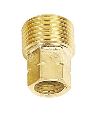 Perkeo Zwischennippel 154/1, Innengewinde M10x1 LH, Außengewinde G 3/8 LH