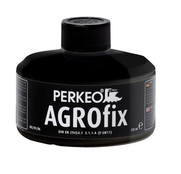 Perkeo Agrofix Weichlötflussmittel 502/01/06 für vorbewittertes Zink und oxidiertes Titanzink, 0,32 kg, mit Pinsel, F-SW 11