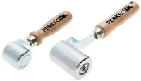 PERKEO Stahl-Andrückrolle BS152-35 mit Holzgriff, 60...