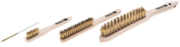 PERKEO Messingbürste BS152-38 fein, 4 mm Durchmesser, für Heißluft-Schweißdüsen