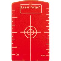 LASERLINER Magnet-Zielplatte Mit Haftmagneten und Skala, für rote Rotations- oder Kreuzlinien-Laser 023.61A
