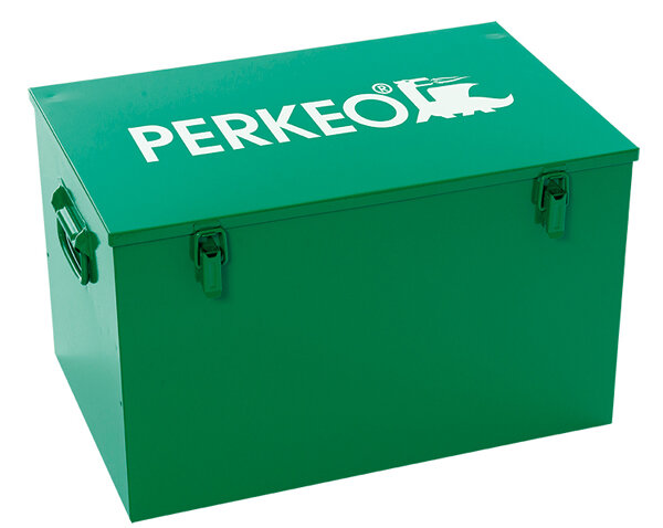 PERKEO Stahlblechkoffer 466/9 für TYSON Heissluft-Schweißautomaten, passend für TYSON 4000 S, 580x380x360 mm