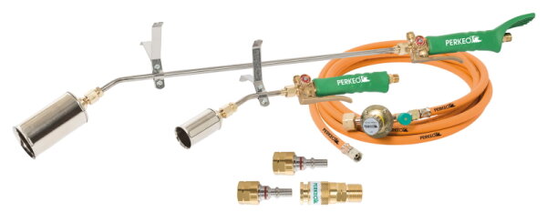 Perkeo Aufschweißbrenner Turbine Plus Set 780/61/F902 mit Drachenflügel, Hexe und SK1-Set, 101 kW, 10 m Schlauch