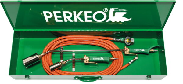 Perkeo Aufschweißbrenner Turbine Plus Set II 780/61/F909 Drachenflügel, mit Schnellkupplung, 10 m Schlauch