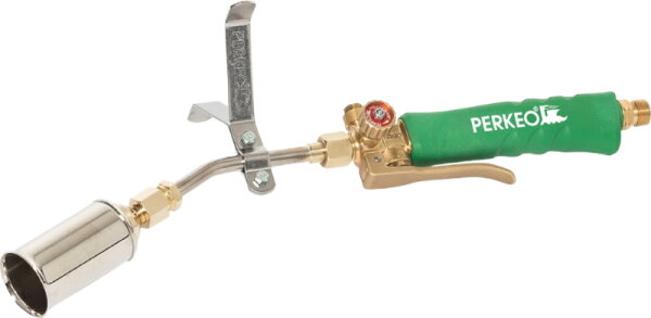 Perkeo Hexe Aufschweißbrenner 780/61/01/3 mit Sparautomatik, 40 mm Kopf, 125 mm Edelstahl-Rohr, Anschluss G3/8" LH, 62 kW Leistung