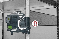 LASERLINER CrossGrip Pro Magnetische Klemm- und Wandhalterung Klemm- und Wandhalterung