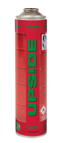 Perkeo UPSIDE-Ersatzkartusche 794/04/2023 M-Gasgemisch mit Schwamm, 220 g, Über-Kopf