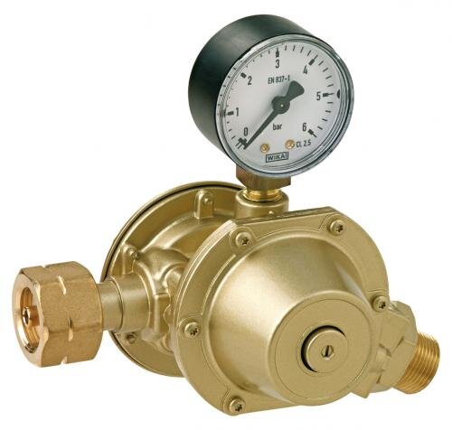 PERKEO Propan-Leckgassicherung 490/10/1 mit integriertem Regler, Kombi-Anschluss, 0-4 bar, 6 kg/h