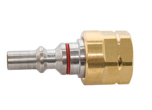 PERKEO Schlauchkupplungsstift 492/1/St für Gas, für Brennergriffstücke 492/1, T6, T9, G3/8 Zoll IG LH