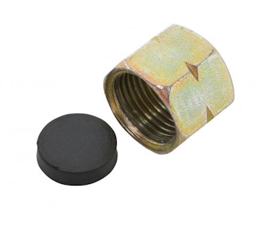 PERKEO Verschlußkappe für Propan-Klein- flaschenventile G3/8"LH nach GGVS - 300/60