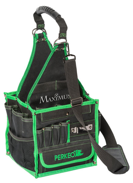 Perkeo Maximus Werkzeugtasche 466/16, 500x240x240 mm, mit Sortierbox und Schultergurt
