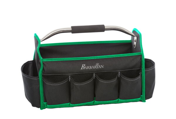 Perkeo Barbarian Werkzeugtasche 466/15 aus Polyester, 400x210x240 mm, mit Metallbügel