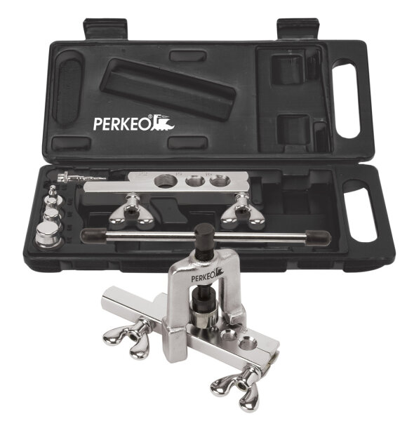 PERKEO FS Bördel- und Aufweit-Set BS152-63 im Koffer, 45 Grad, 1/8 - 3/4 Zoll