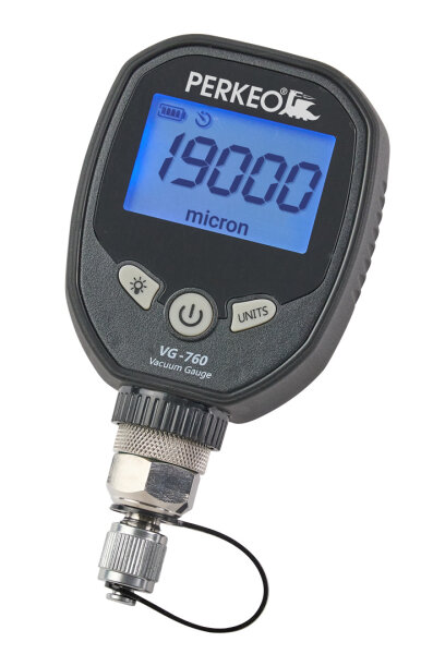 Perkeo Digital-Vakuummeter 467/06/3000 inkl. Tasche, Anschluss 1/4 Zoll SAE, druckunempfindlich bis 27,5 bar