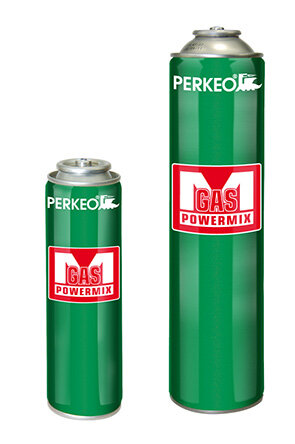 Perkeo M-Gas Mini-Ersatzkartusche 792/03/2015 mit Spezialgasgemisch, 60 g, 7/16 Zoll Gewinde, 2000 °C