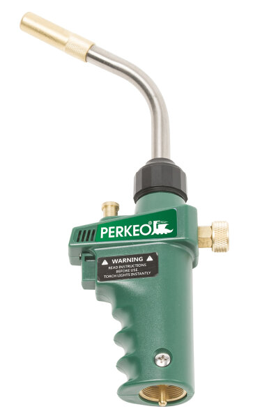 Perkeo USM-Gas Swirlfire Prof Gaskartuschenbrenner 794/12 Eingang CGA 600, mit Piezozündung, 2400 °C