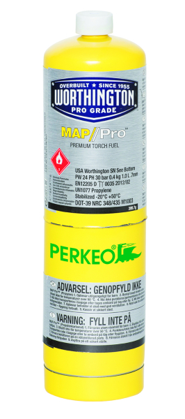 PERKEO US M-Gas-Ersatzkartusche mit Spezialgasgemisch, 400 g-Inhalt - 794/15