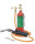 Perkeo Propan-Piezo-Universal-Lötanlage 799/3/01, 2,5 m Schlauch, Anschluss G3/8" LH, für Hartlöten bis 22 mm Rohrdurchmesser, mit 0,425 kg Flasche