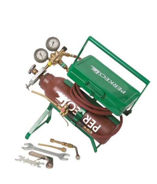 Perkeo TG16-A2 Acetylen-Hartlötgerät 799/16A/SL schrägliegend, tragbar, mit 5 l Flasche