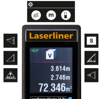 LASERLINER LaserRange-Master T4 Pro Laser-Entfernungsmesser 40 m, BT