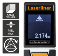 LASERLINER LaserRange-Master T3 30 mLaser-Entfernungsmesser – mit Winkelfunktion 080.840A