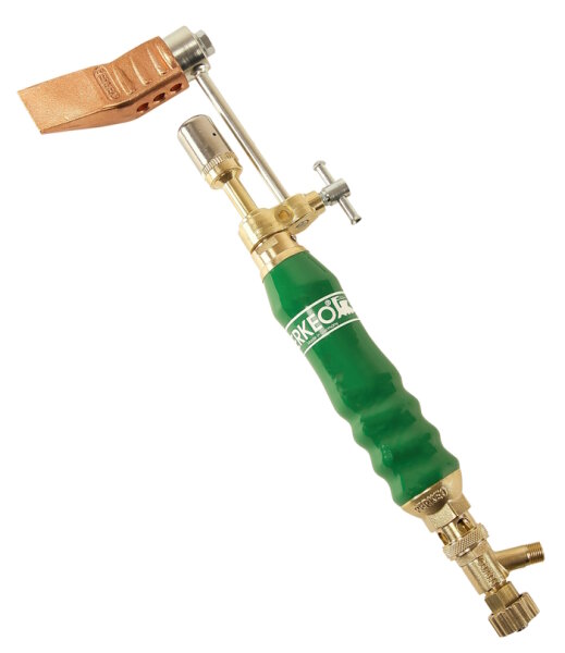 PERKEO Propan-Hochleistungs-Lötkolben m. 350 g-ZINNLUX Hfm gekr., M10x1LH - 784/T/208/5/Z