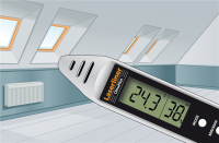 LASERLINER ClimaPilot Digitales Hygrometer zur Messung der relativen Luftfeuchte und Umgebungstemperatur mit Taupunktangabe 082.034A