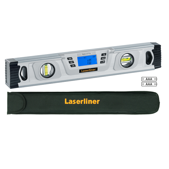 LASERLINER DigiLevel Plus 40 m. digitaler WinkelanzeigeDigitale Elektronik-Wasserwaage: Präzise und bedienerfreundlich 081.250A