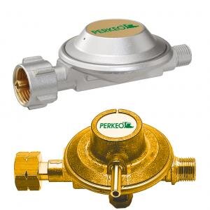 PERKEO Propan-Niederdruck-Konstantregler BS152-146 nach DIN EN ISO 12864, 50 mbar, für 33 kg Flasche