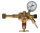 PERKEO Propan-Druckminderer 392/01/T6, Manometer 0-4/6 bar, für 5-33 kg Gasflaschen