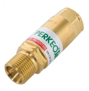 PERKEO Rückschlagsicherung am Druckminderer Brenngas G3/8" LH - 979