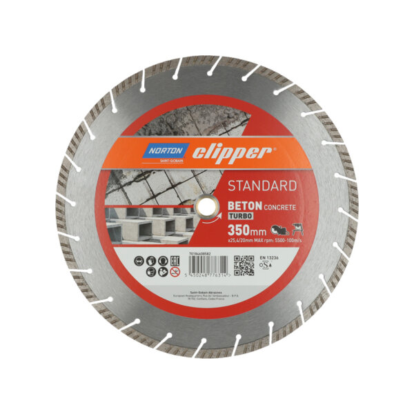 %SALE% Standard Beton Turbo Ø 350x25,4/20 mm I Norton Clipper Diamantscheibe Trennscheibe 70184608582