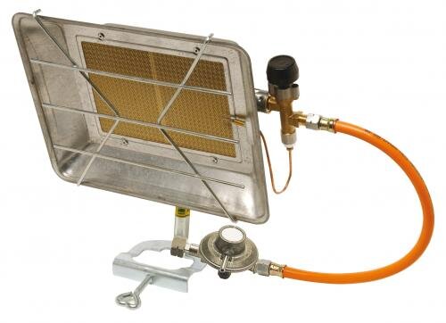 Perkeo Propan-Infrarot-Heizstrahler 781/1 mit thermoelektrischer Zündsicherung, 3 kW, 50 mbar