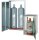 PERKEO Propan-Flaschenschrank BS152-156 ohne Rückwand, für 6 x 33 kg Flaschen, 2520x1500x400 mm