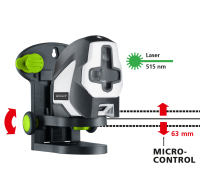 LASERLINER SuperCross-Laser 2GP Set 150cm Automatischer Kreuzlinien-Laser