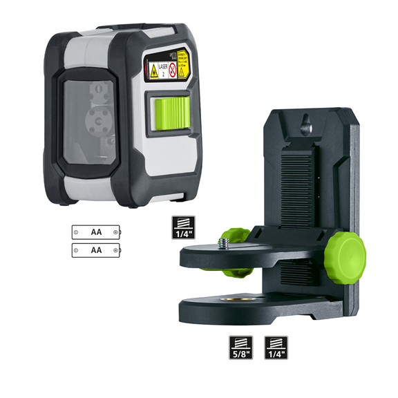 LASERLINER CompactCross-Laser Set Kreuzlinien-Laser Green