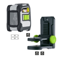 LASERLINER CompactCross-Laser Set GreenAutomatischer Kreuzlinien-Laser mit Digital Connection-Schnittstelle und praktischer Wandhalterung 081.146A