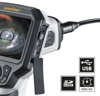 LASERLINER VideoScope XXL 9 mm; 5 mKompakter Videoinspektor zur visuellen Überprüfung schwer zugänglicher Stellen – mit Aufnahmefunktion 082.115A