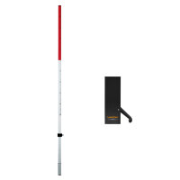 LASERLINER Flexi-Meßlatte Plus rot / 240 cm incl.FlexiSliderFür alle Messungen von Bodenhöhen 080.50