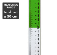 LASERLINER Flexi-Meßlatte Plus grün / 240 cm incl.FlexiSliderFür alle Messungen von Bodenhöhen 080.51