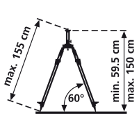 LASERLINER FixPod 155 cm Fotostativ