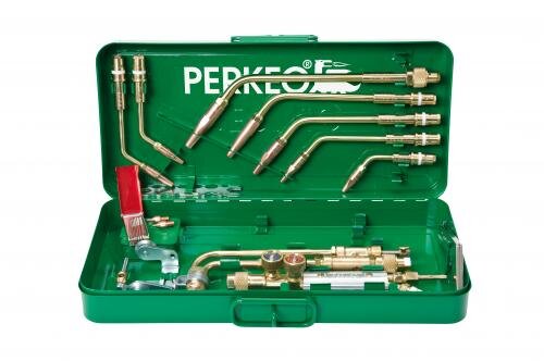 Perkeo Schweiß-, Schneid- und Hartlötgarnitur BS152-183 Rista, Propan-Sauerstoff, Schneideinsatz 3-100 mm